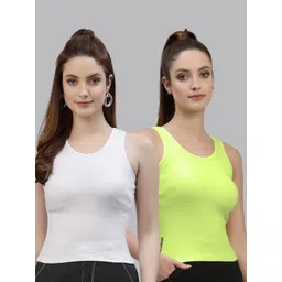 Friskers Pack of 2 Scoop Neck Cotton Tank Top-picture-39