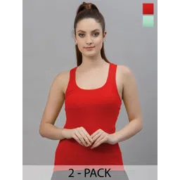 Friskers Pack Of 2 Sleeveless Cotton Tank Top-picture-15