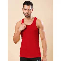 Friskers Round Neck Pure Cotton Gym Vests-picture-36