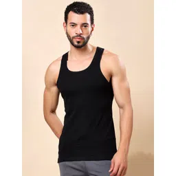 Friskers Round Neck Pure Cotton Gym Vests-picture-35