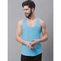 Friskers Round Neck Pure Cotton Skin Friendly Gym Vests-picture-20