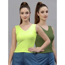 Friskers Selection of 2 Cotton Rib Round Neck Regular Top-picture-14