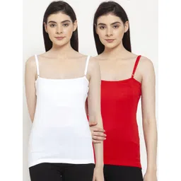 Friskers Women Pack Of 2 Solid Camisoles E-02-03-S-picture-17