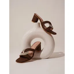 Froh Feet Striped Ethnic Block Mules-picture-23