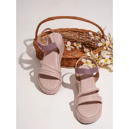 Froh Feet Textured Wedge Heel Sandals-picture-41
