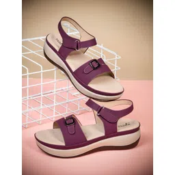 Froh Feet Wedge Sandals with Buckles-picture-12
