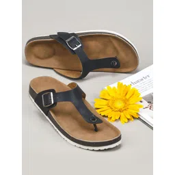 Froh Feet Women Open Toe Flats with Buckles-picture-41