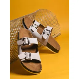 Froh Feet Women Open Toe Flats with Buckles-picture-39