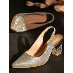 Froh Feet Women Pointed Toe Western - Embellished Block Sandals-picture-40