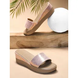 Froh Feet Women Solid Leather Casual Open Toe Flats-picture-21