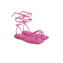 Froh Feet Women Solid Party Open Toe Flats with Tassels-picture-38