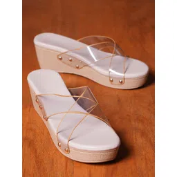 Froh Feet Women Solid Regular Open Toe Wedge Heels Sandals-picture-35