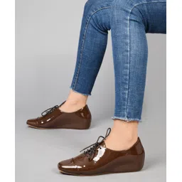 froh feet Women's Oxford Victorian Style Vintage Lace Up Brogues Shoes Brogues For Women-picture-33