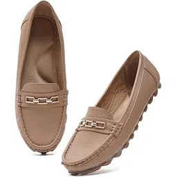 Froh Feet Women's Comfortable Loafers with Elegant Chain Buckle for Women & Girls-picture-19
