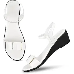 FROH FEET Women's Fashion Sandals Light weight, Comfortable & Trendy Flatform Sandals for Girls Casual and Stylish Floaters for Walking, Working, All Day-picture-22