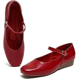 FROH FEET Women’s Mary Jane Flats Shoes | Classic Buckle Strap Comfortable Dress Shoes-picture-25