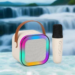 FRONY M24_K12Wireless karaoke mic speaker with Bluetooth compatibility and RGB lights 10 W Bluetooth Laptop/Desktop Speaker-picture-17