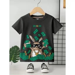 FROSEN FOX Boys Pack of 3 Graphic Printed Round Neck Pure Cotton T-shirts-picture-15