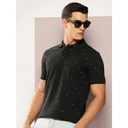 FROSEN FOX Men Printed Polo Collar T-shirt-picture-14