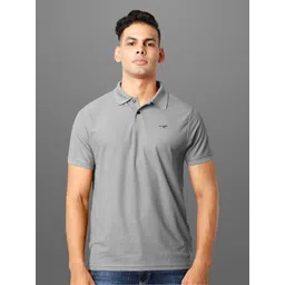 FROSEN FOX Men Solid Polo Collar Slim Fit T-shirt-picture-20