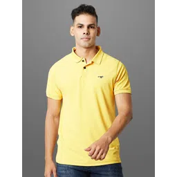 FROSEN FOX Men Solid Polo Collar Slim Fit T-shirt-picture-17
