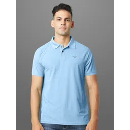 FROSEN FOX Men Solid Polo Collar Slim Fit T-shirt-picture-22