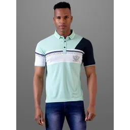 FROSEN FOX Men Striped Polo Collar Slim Fit T-shirt-picture-21