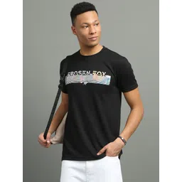 FROSEN FOX Men Typography Printed Round Neck T-shirt-picture-27