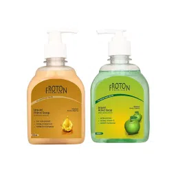 Froton 250 ml Each Gold in Pine & Green Apple Fragrance Liquid Hand Wash (Pack of 2)-picture-40
