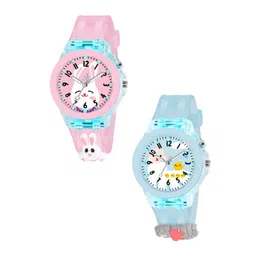 FROZIL Unisex Kids Pack Of 2 Printed Dial & Straps Analogue Watch-picture-33
