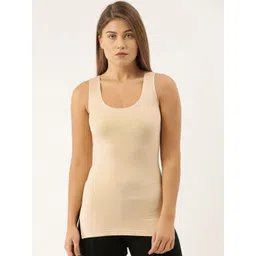 Fruit of the loom Woman's Tan Solid Thermal Tank Top-picture-16