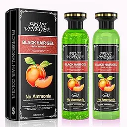 Fruit Vineger Gel Hair Color, Black | Natural Hair Dye for Men & Women | No Ammonia & No PPD (1000ml)-picture-24