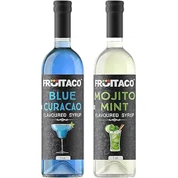 Fruitaco Blue Curacao Syrup and Mojito Mint Combo (Pack of 2-1 litre each)-image-4