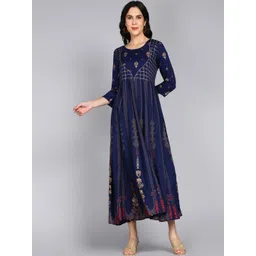 ftDiva Floral Printed Gotta Patti Anarkali Kurta-picture-37