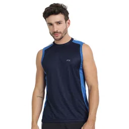 FTX Men Pack of 4 Dri-FIT Colourblocked Round Neck T-shirts image 5