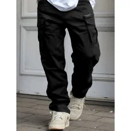 FTX Men Regular Fit Mid-Rise Mildly Distressed Cotton Cargos-picture-13