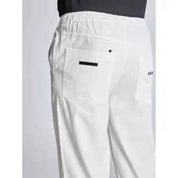 FTX Men Typography Printed Relaxed Loose Fit Mid-Rise Cotton Trousers image 2