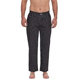 ftx Men's Printed Woven Cotton Track Pants - Black-picture-14