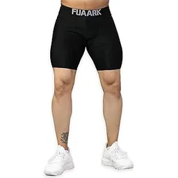 fuaark Compression Men's Shorts Tights (Nylon) Skins for Gym, Running, Cycling, Football, Tennis, Badminton & More-picture-23