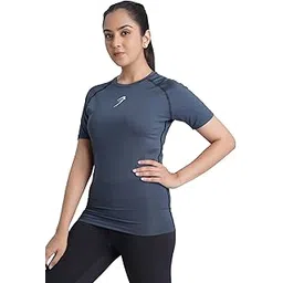 fuaark Compression Tshirt Sports & Gym for Women Black-picture-50