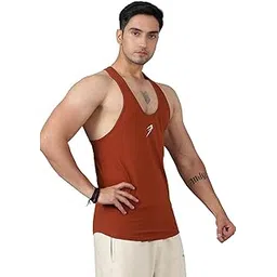 fuaark Men Gym Tank Tops Sleeveless Sport Vest-picture-27
