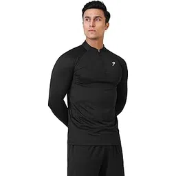 fuaark Men Rush Full Sleeve Slim Fit Pullover with Black Contrast Zip-picture-39