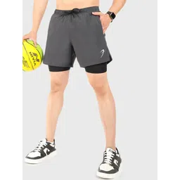 FUAARK Men Skinny Fit Training or Gym Sports Shorts with Antimicrobial Technology-picture-24