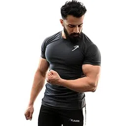 fuaark Men's Round Neck Slim Fit Gym Sports T-Shirt-picture-14