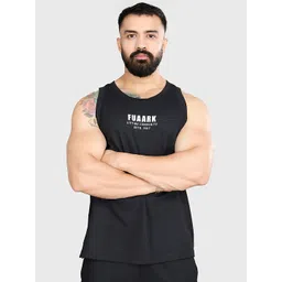 FUAARK Printed Drip Oversized Fit Gym & Workout Vest 1Drip Oversized Tank Black-S-picture-37