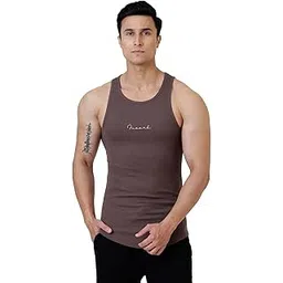 FUAARK Ribbed Slim Fit Gym & Workout Tank for Men's --picture-10