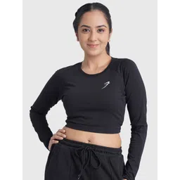 FUAARK Women Stretchex Solid Round Neck Cotton Slim Fit T-shirt-picture-14