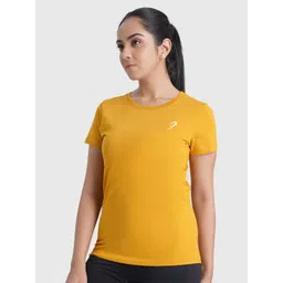 FUAARK Women Stretchex Solid Round Neck Cotton Slim Fit T-shirt-picture-15