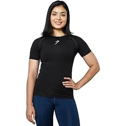 fuaark Women's Compression Top T-Shirt for Gym Sports Yoga Swimming Running Short Sleeve-picture-18