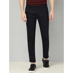 FUBAR Men Checked Relaxed Slim Fit Easy Wash Chinos-picture-41